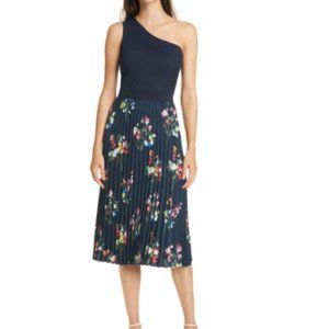 Gylin One-Shoulder Dress TED BAKER LONDON Blue Floral